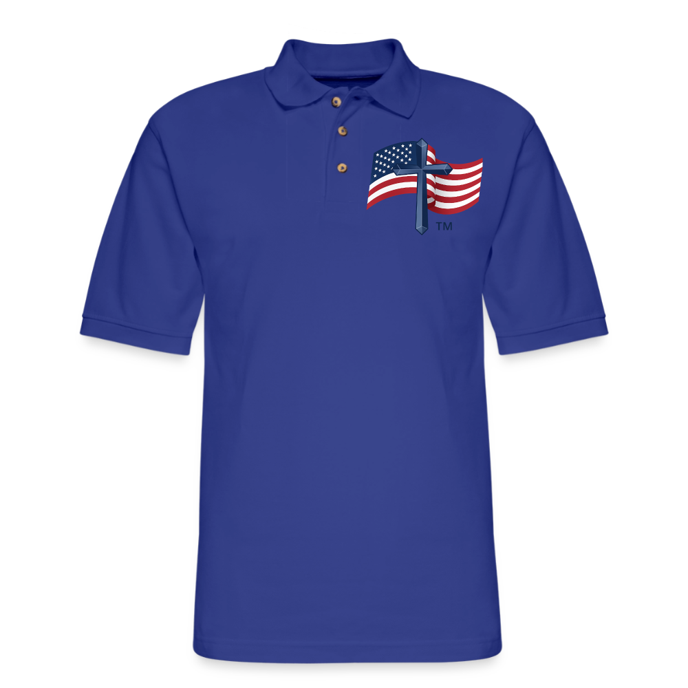 Men's Pique Polo Shirt - royal blue