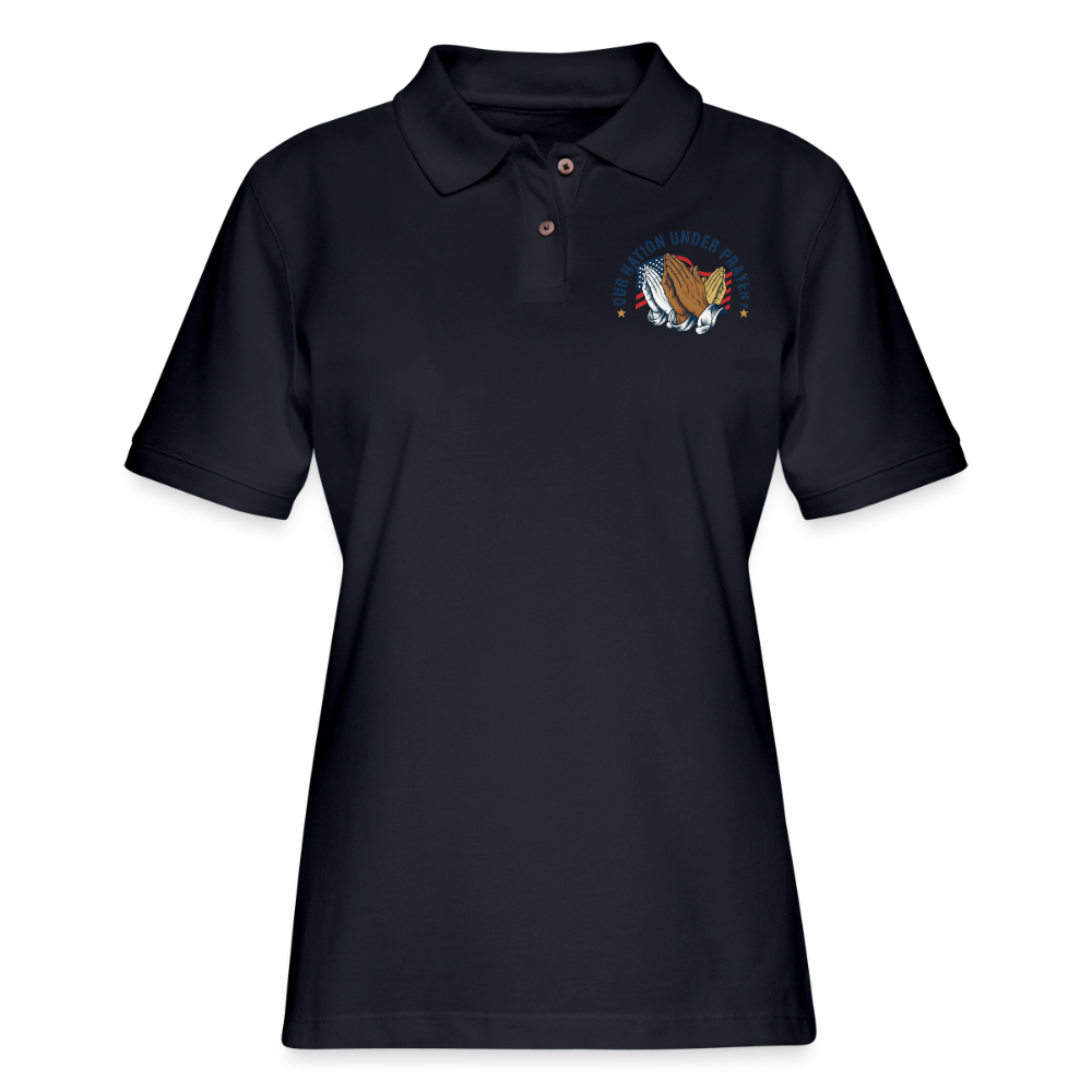 Women's Pique Polo Shirt - midnight navy