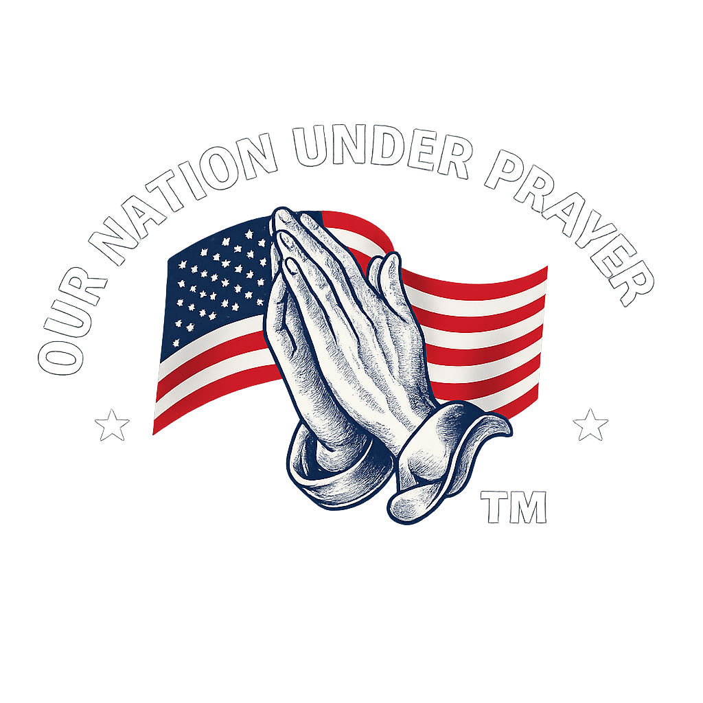 Our Praying Hand & Flag Embroidered Polo Shirt